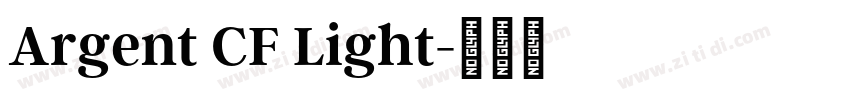 Argent CF Light字体转换